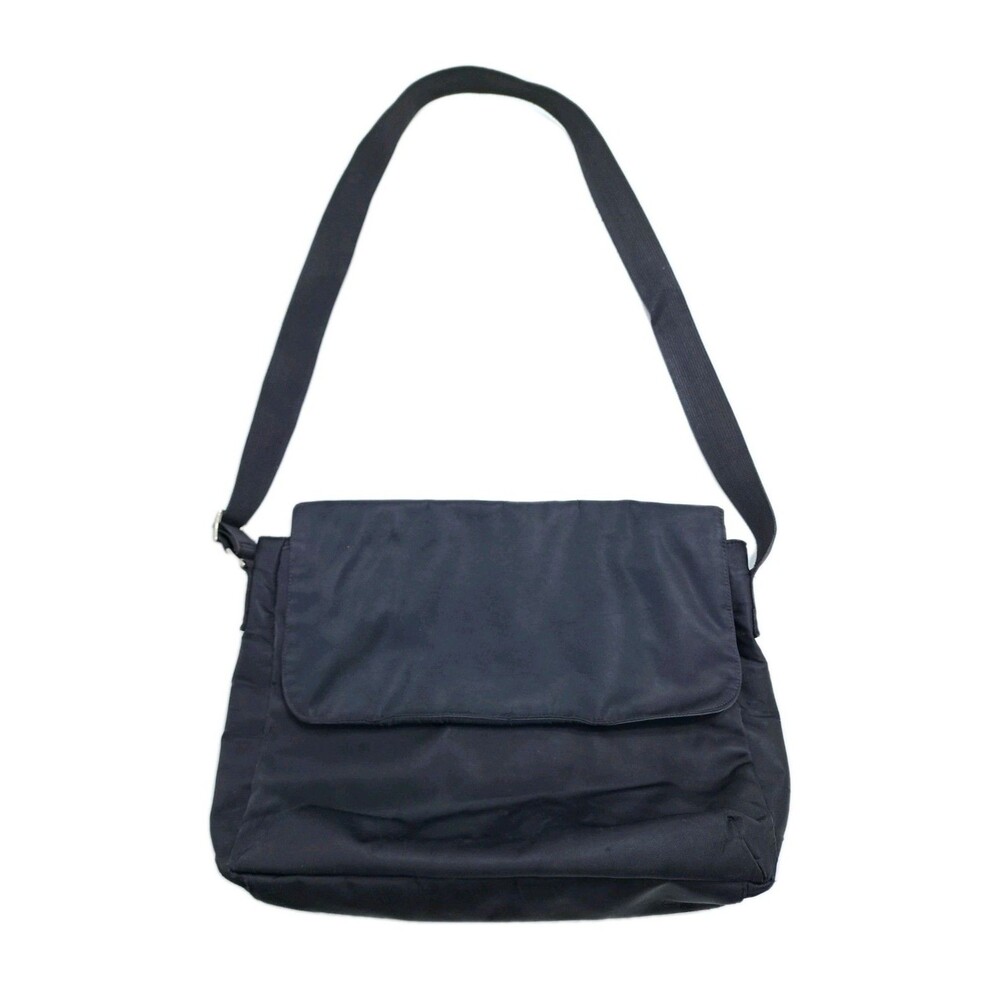 Gap Canvas Messenger Bag Black Shoulder Crossbody Vintage Y2K Basic